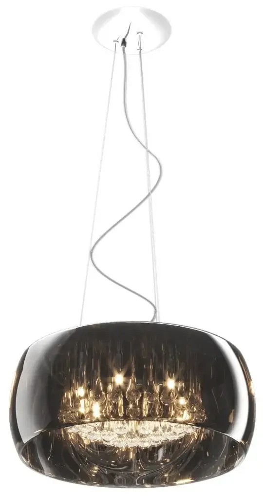 Luxusný luster na lanku Crystal 50 smoky