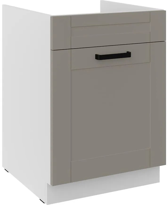 Kuchynská skrinka Luna claygrey/biely 60ZL 1S BB