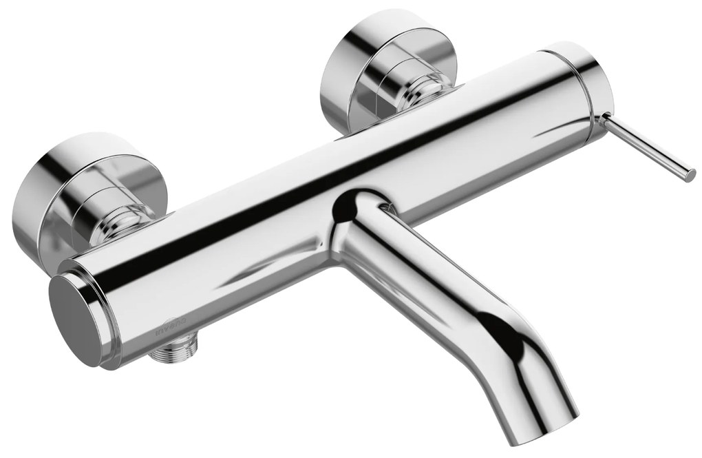 Invena Kalitea, nástenná vaňová batéria 150mm, chrómová, INV-BW-72-001-V