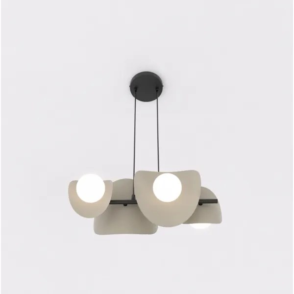 Závesné svietidlo na lanku ELEMENTI 4xG9/8W/230V béžové