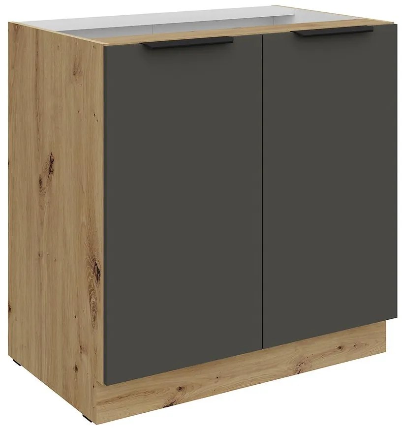 Kuchynská skrinka Aria-Gr/Ar Anti Fingerprint 80d 2f Bb