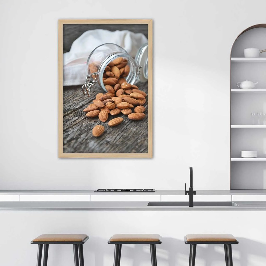 Gario Plagát Pražené mandle Farba rámu: Bez rámu, Rozmery: 20 x 30 cm