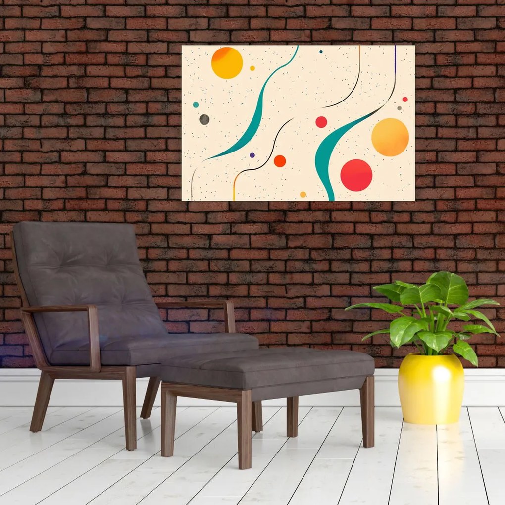 Obraz - Minimalistická farebná ilustrácia (90x60 cm)