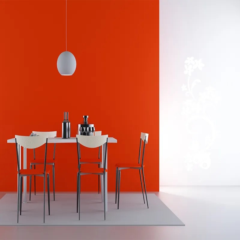 Sablio Samolepka na stenu: Motýlí ornament - 120x43 cm