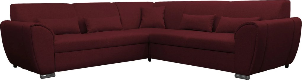XXXLutz ROHOVÁ SEDAČKA, textil, tmavočervená Livetastic - Sedačky - 001574004208