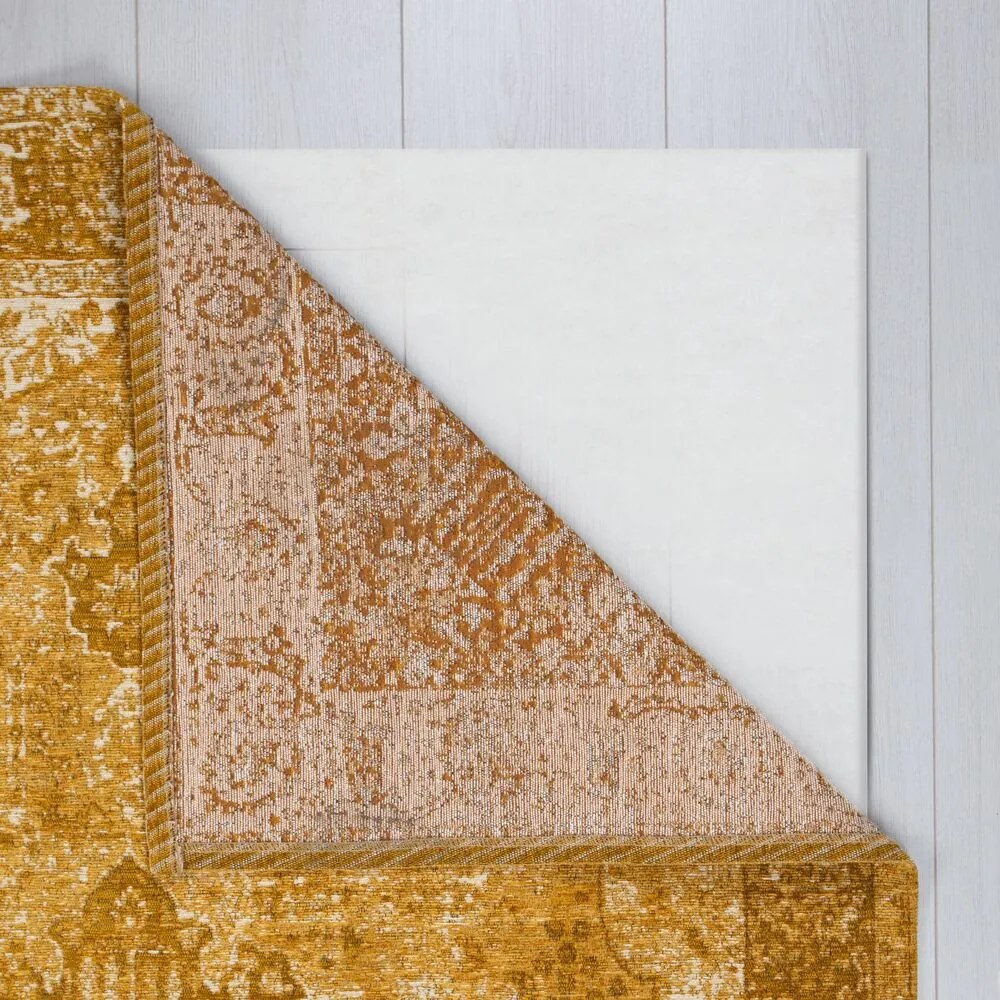 Flair Rugs, Kusový koberec Manhattan Antique Ochre, 200x290, žltá, obývacia izba