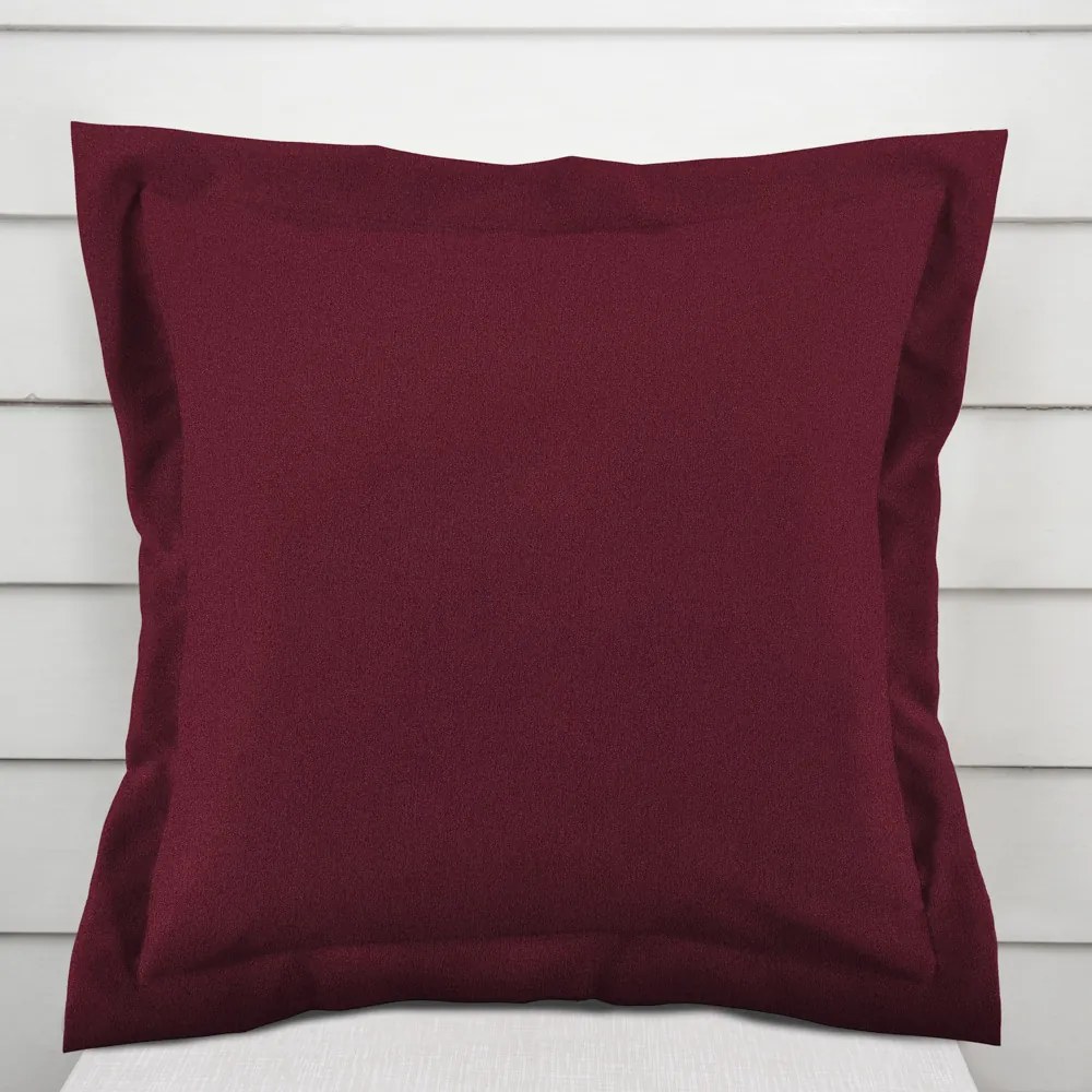 Biante Dekoračná obliečka na vankúš s lemom BKU-115 Burgundská vínová 50 x 60 cm