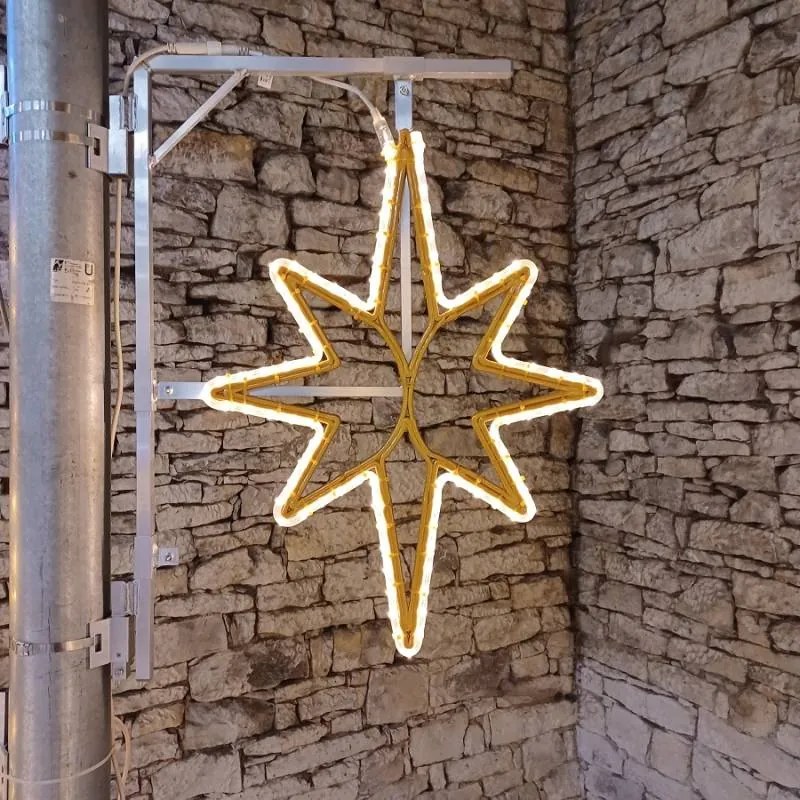 DECOLED LED svetelná hviezda pre VO 3D tlač, 43x55 cm, teplá biela