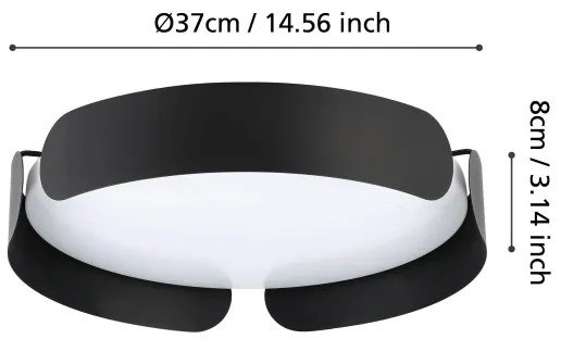 Eglo 99621 - LED Stropné svietidlo VALCASOTTO LED/21,6W/230V