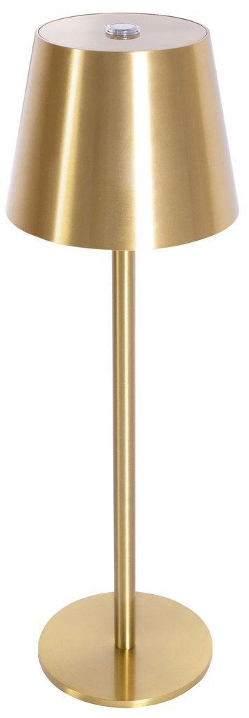 Toolight Toolight, dotyková LED nočná stolná lampa 5W, 3 farby svetla, USB napájanie, APP1367-T GOLD, zlatá matná, OSW-08629