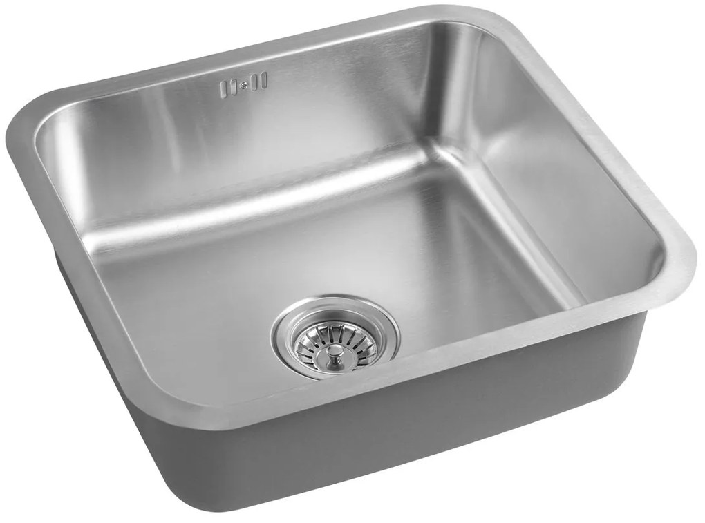 Aqualine Aqualine, Nerezový vstavaný drez 50x18x45cm, AQ5045