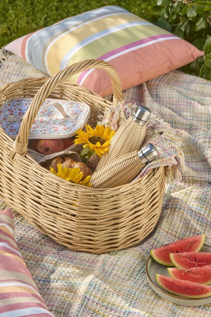 Ib Laursen Termofľaša Polyrattan Handwoven Brown 500 ml