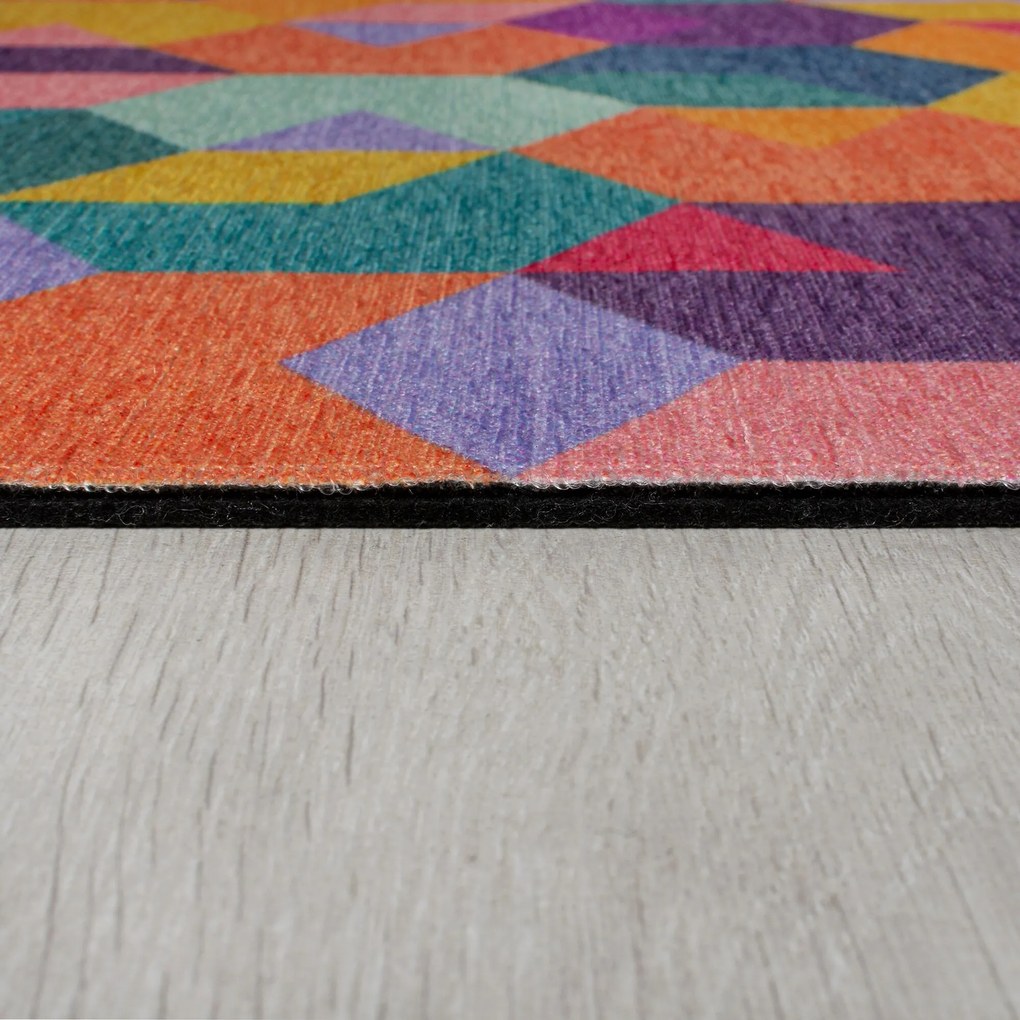 Kusový koberec Match Axel Geo Multi, 120x170, viacfarebná, chodba / predsieň, Flair Rugs