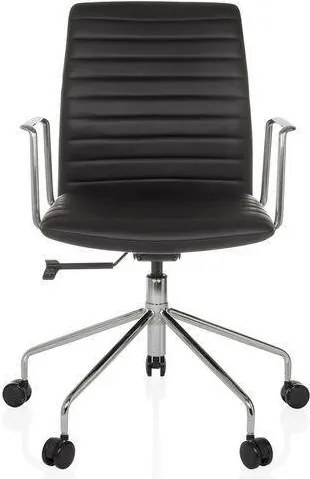 XXXLutz OTOČNÁ STOLIČKA, vzhľad kože, čierna MID.YOU - Online Only kancelárie - 001918076101