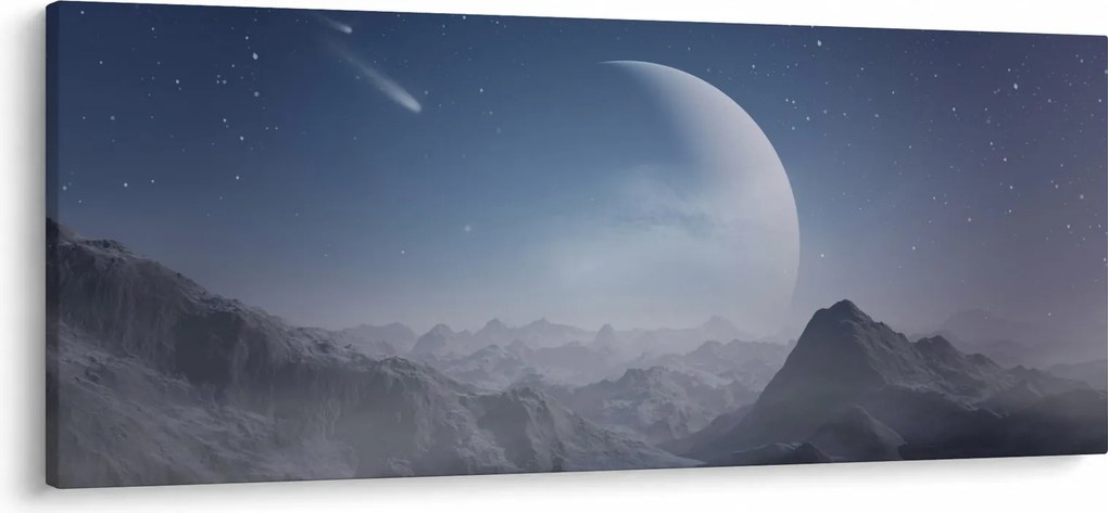 Obraz - Nebo nad skalami (120x50 cm)