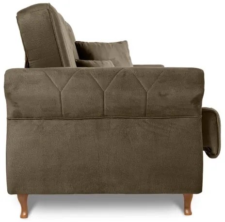 Pohovka Panama 3, hnedá (Monolith 09)