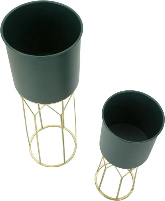 Sada 2 ks stojanů na květiny Grent zelená