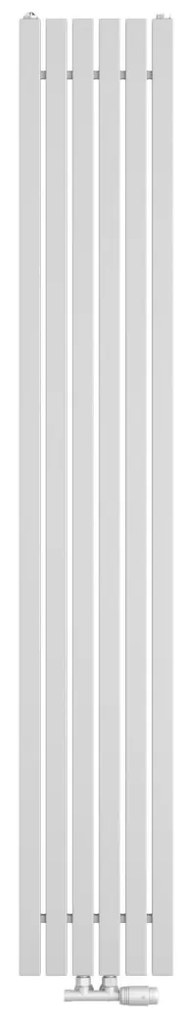 Regnis LUXAR, vykurovacie teleso 290x1600mm so stredovým pripojením 50mm, 643W, biela matná (RAL 9003), LUXAR160/29/D50/WHITE