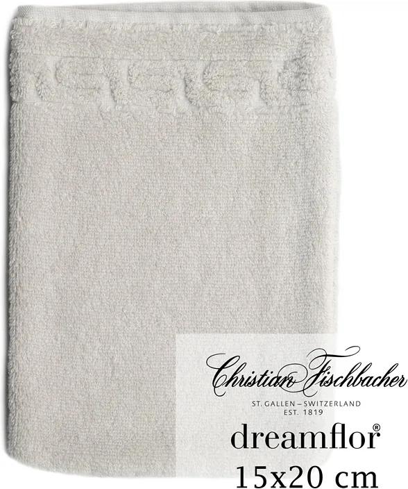 Christian Fischbacher Rukavica na umývanie 15 x 20 cm strieborná Dreamflor®, Fischbacher