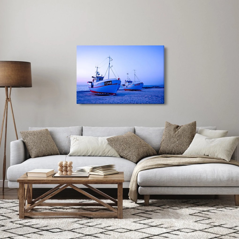 Obraz - Vylodenie za súmraku (90x60 cm)
