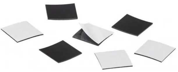 Samolepiace magnety Magnetoplan Takkis 30 x 20 mm - 45 ks, čierna