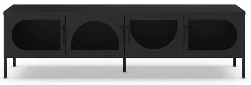 Čierny TV stolík 180x50 cm Tayra – Marckeric