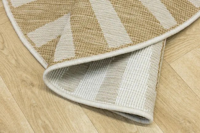 Detský obojstranný koberec BRUSSELS 206023/10820 béžový / krémový kruh