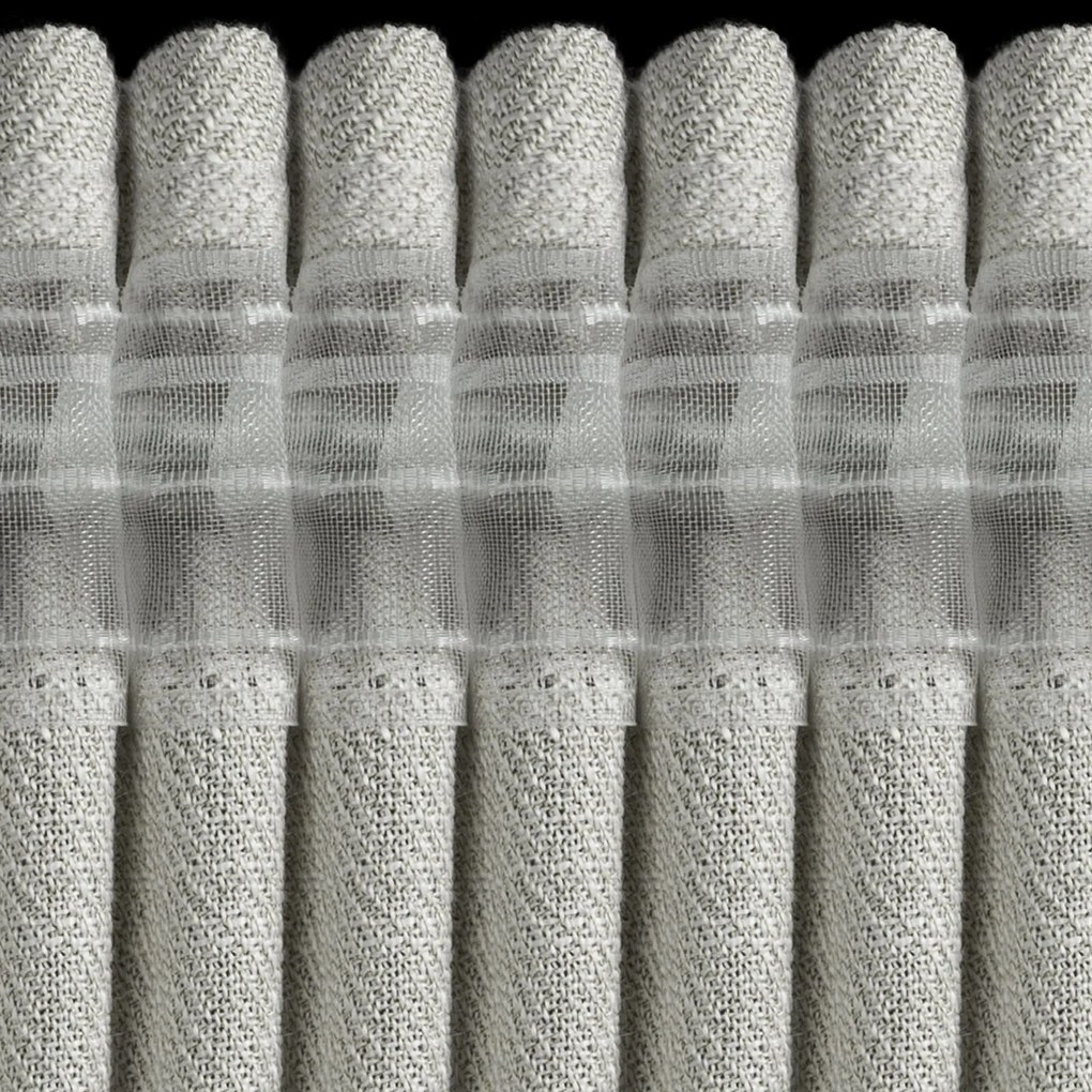 ZÁVES NA PÁSKE LEYA 140X270 CM STRIEBORNÁ