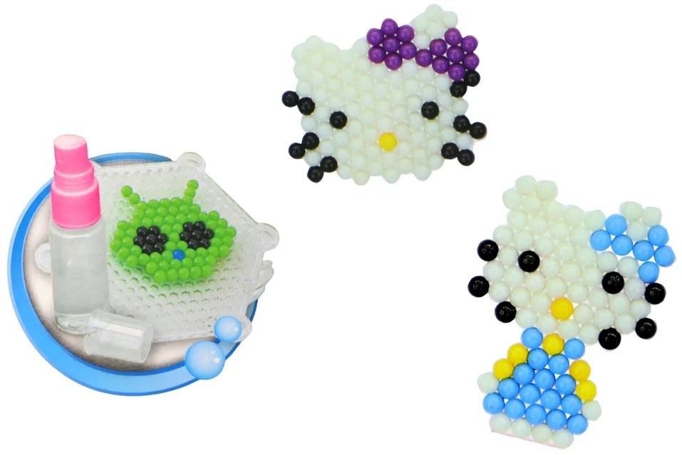 Lean Toys Magické vodné korálky – Hello Kitty