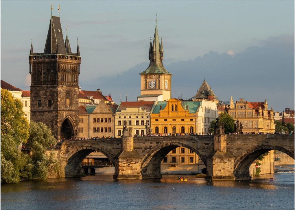 Sklenený obraz - Karlov most (70x50 cm)