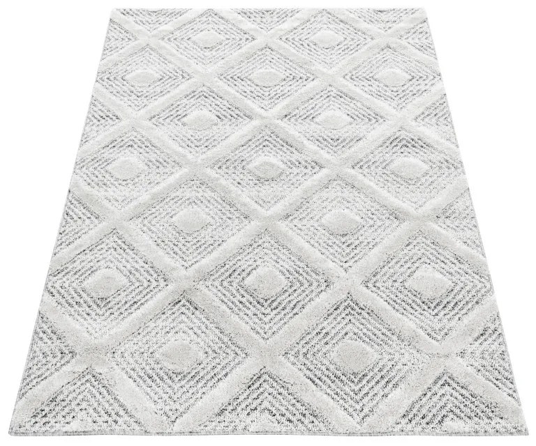 Ayyildiz, Kusový koberec Pisa 4707 Grey, 60x110, šedá, obývacia izba