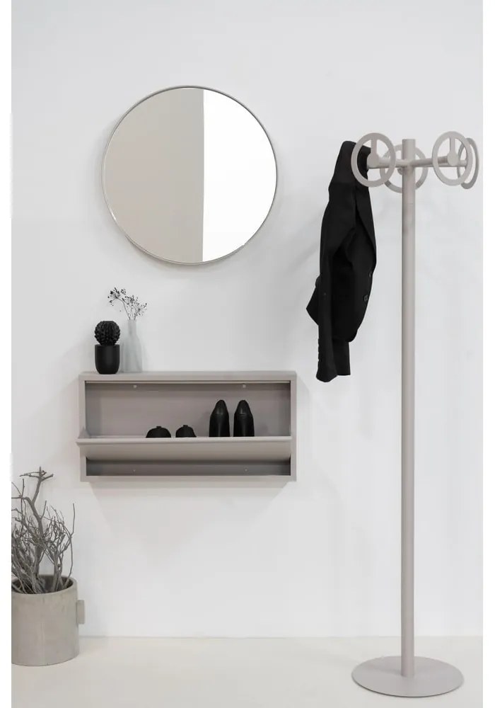 Sivo-béžová kovová skrinka na topánky Billy – Spinder Design