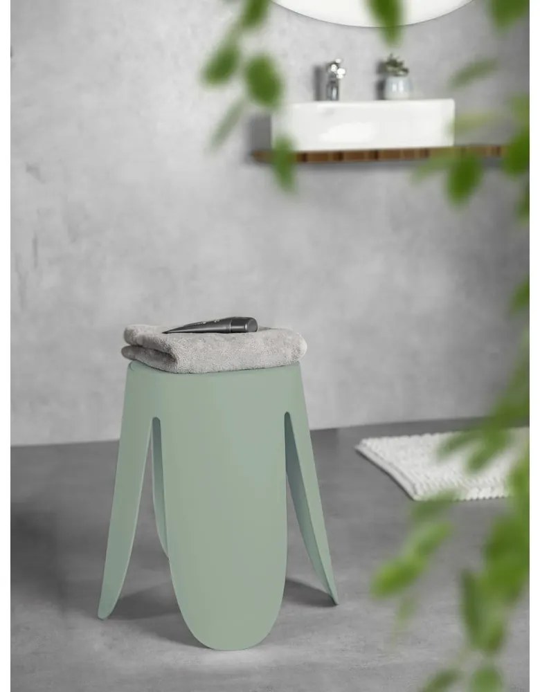 Šalviová zelená plastová stohovateľná stolička Comiso – Wenko