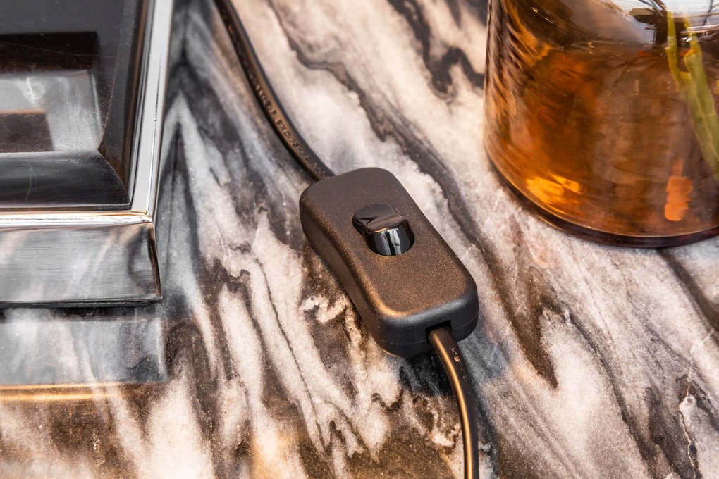 Stolná lampa Leonor 56cm strieborná