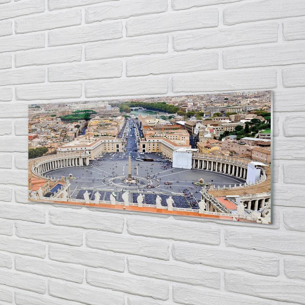 Obraz na akrylátovom skle Rome vatican square panorama 120x60 cm