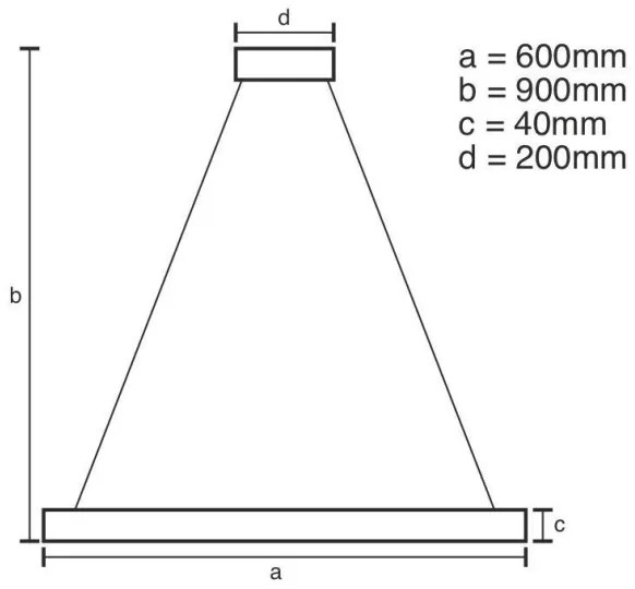 LED Stmievateľný luster na lanku LED/42W/230V 3000-6500K + diaľkové ovládanie