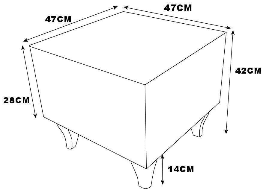 Otváracia taburetka podnožka (farba podľa vlastného výberu)