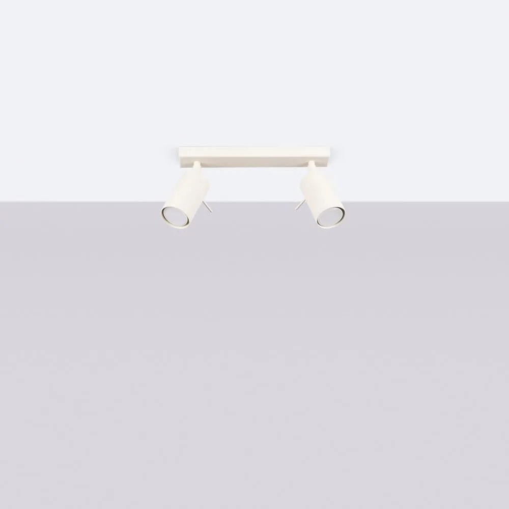 Krémovobiele bodové svietidlo 6x30 cm Etna – Sollux