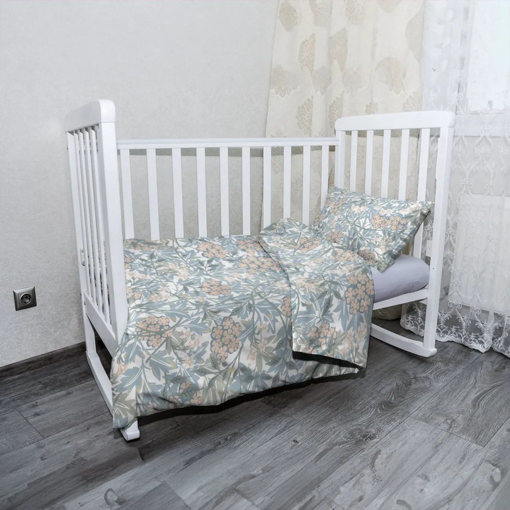 Sablio Mikroplyšové detské obliečky do postieľky Lastovičník - 100x135 / 40x60