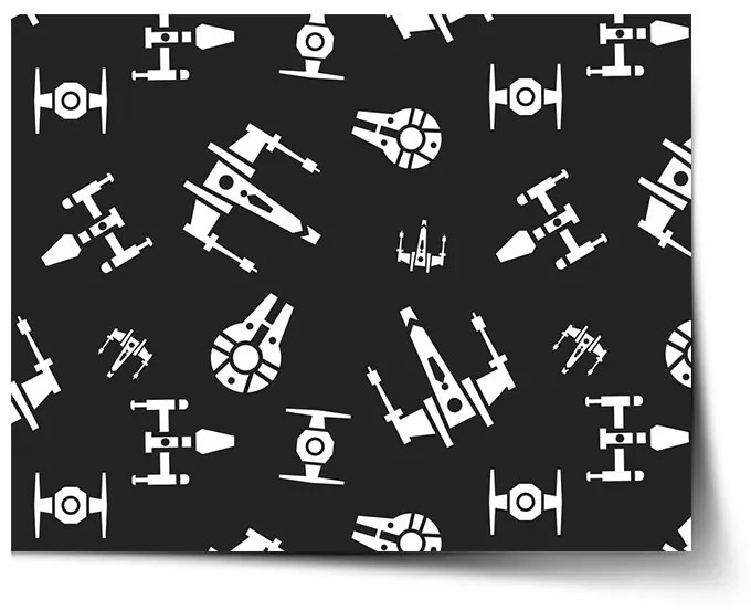 Sablio Plagát Star Wars Vesmírne lode Pattern - 60x40 cm