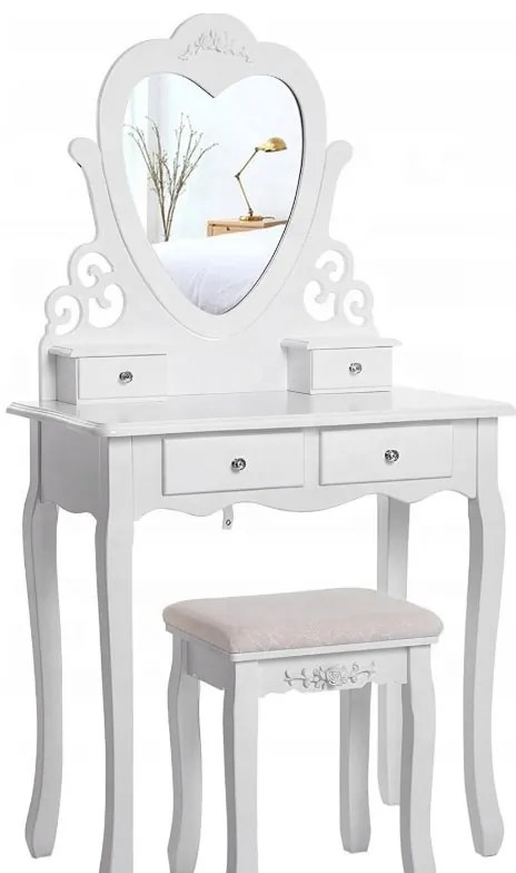 Toaletný stolík Romantic + DARČEK hubka na MAKE UP