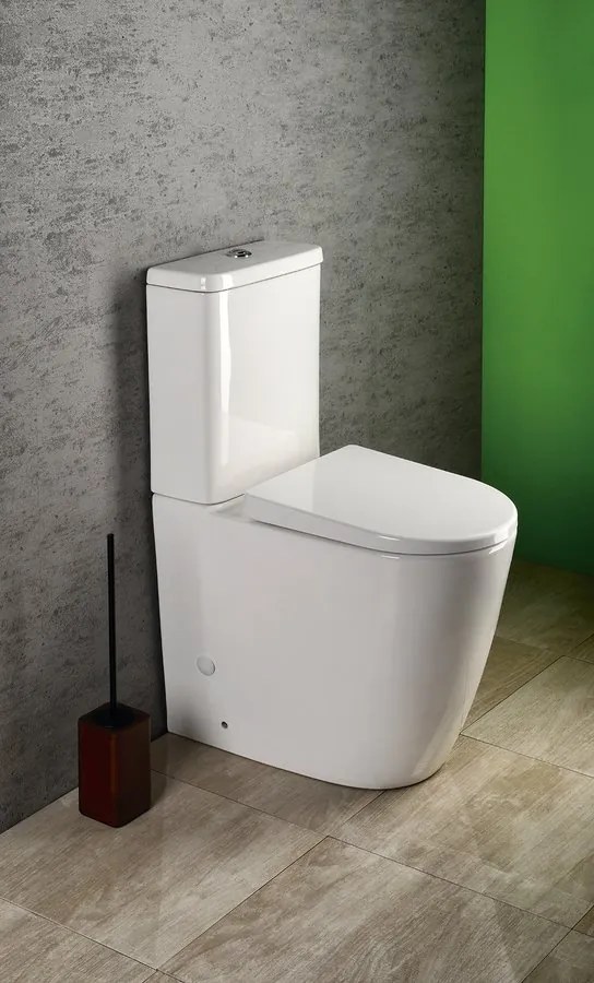 Sapho Sapho, TURKU RIMLESS WC kombi misa zvýšená, sp./zad.odpad, PC104WR