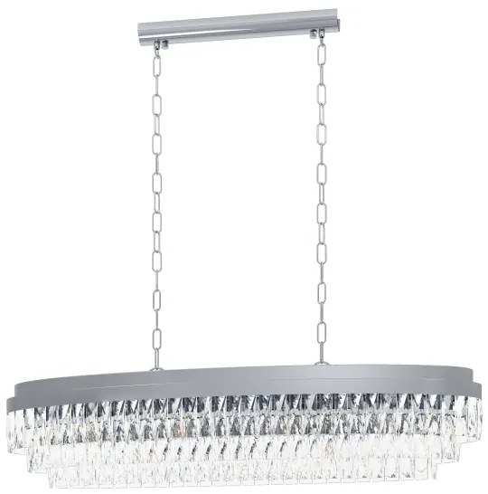 Eglo 39495 - Luster na reťazi VALPARAISO 13xE14/40W/230V lesklý chróm