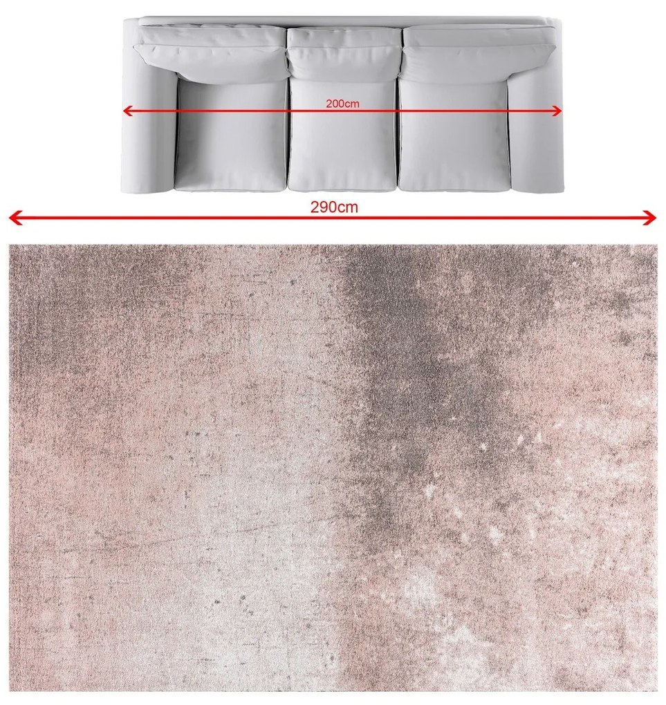 Koberec Softness nude cream rose 200x290cm