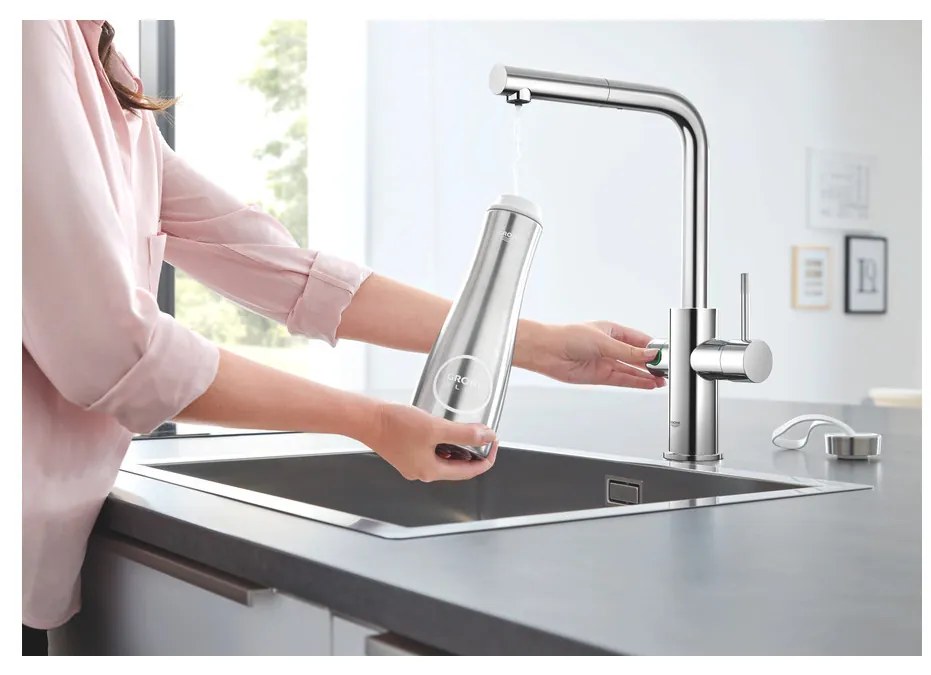 GROHE GROHE Blue Home - Štartovacia sada s výpusťou v tvare L, chróm 31539000