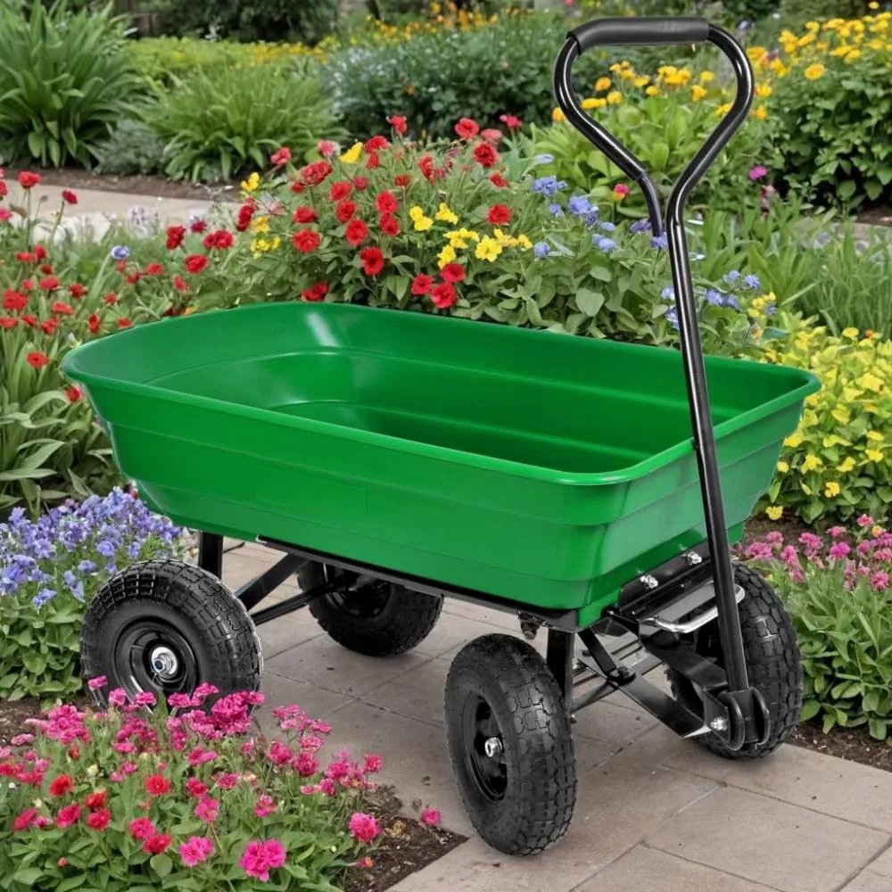 Záhradný sklápací vozík GARTEN zelený