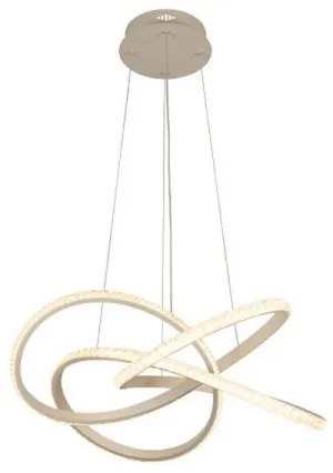 Stmievateľný LED luster na lane, 95 W, 230 V, 3000–6500 K, Ø 57 cm + diaľkový ovládač