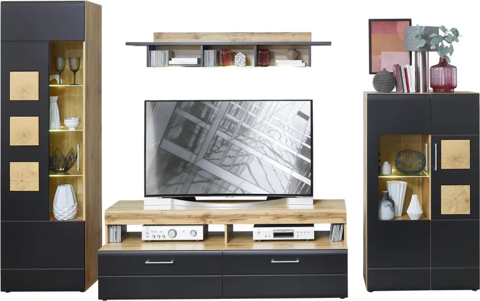 Obývacia stena Sonate, s osvetlením