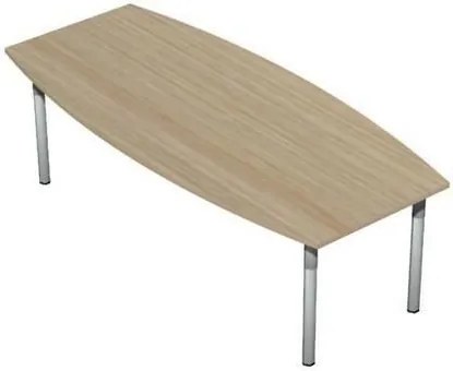 Konferenčný stôl Set, 240 x 110/80 x 75 cm, dezén svetlé drevo