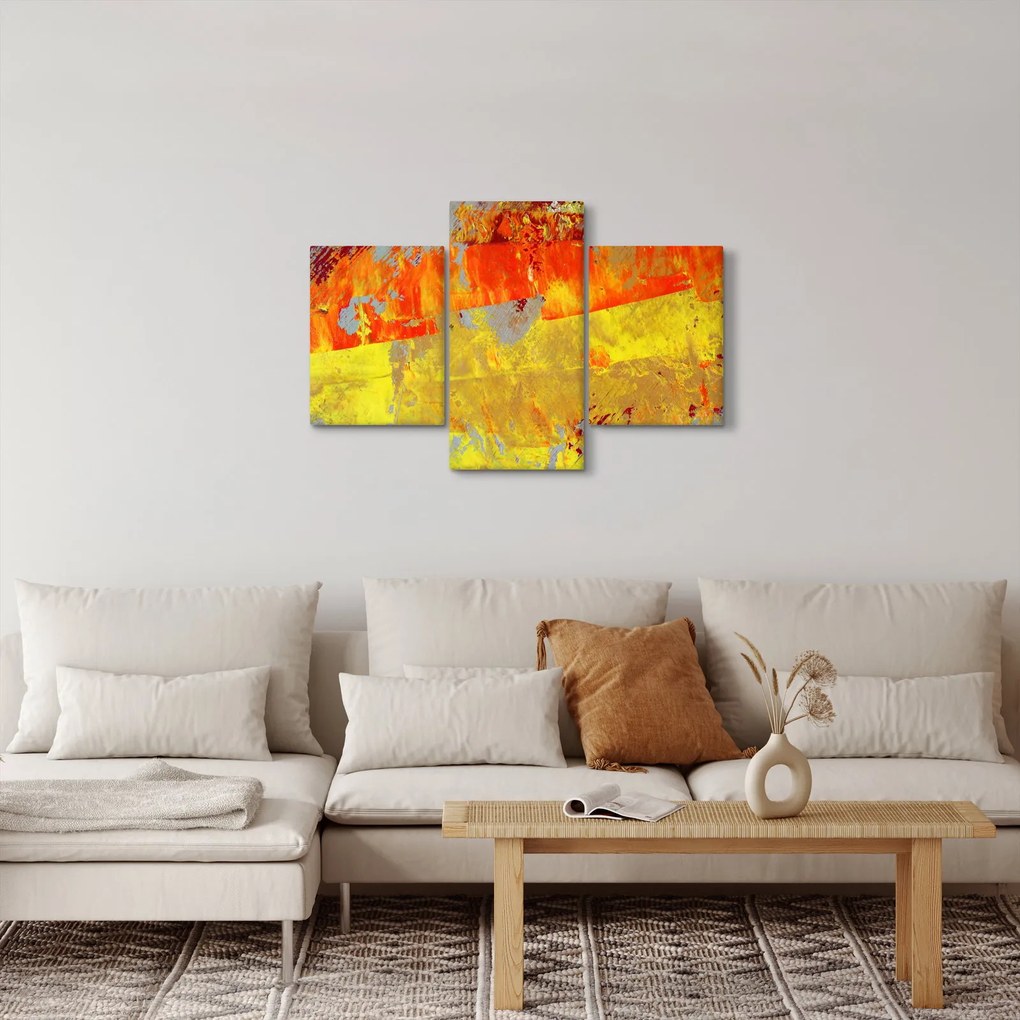 Obraz abstrakcie - maľba (90x60 cm)